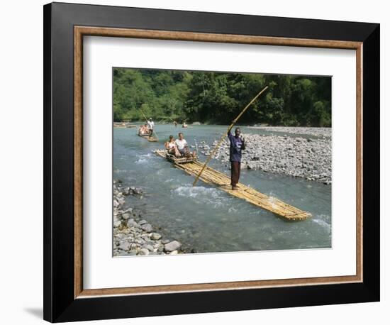 Rafting on Rio Grande, Port Antonio, Jamaica, West Indies, Central America-Sergio Pitamitz-Framed Photographic Print