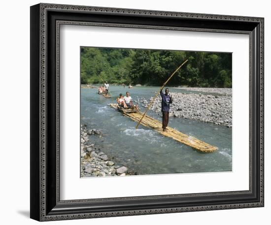 Rafting on Rio Grande, Port Antonio, Jamaica, West Indies, Central America-Sergio Pitamitz-Framed Photographic Print
