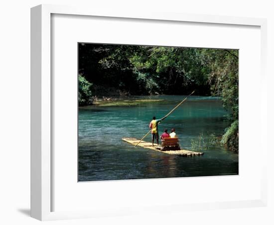 Rafting on the Martha Brae River, Jamaica, Caribbean-Greg Johnston-Framed Photographic Print