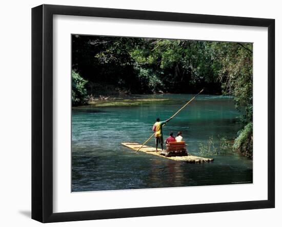 Rafting on the Martha Brae River, Jamaica, Caribbean-Greg Johnston-Framed Photographic Print