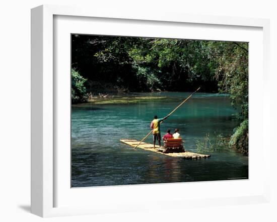 Rafting on the Martha Brae River, Jamaica, Caribbean-Greg Johnston-Framed Photographic Print