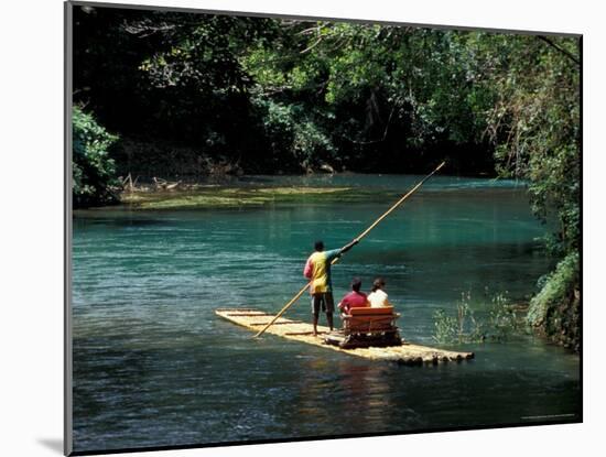 Rafting on the Martha Brae River, Jamaica, Caribbean-Greg Johnston-Mounted Photographic Print