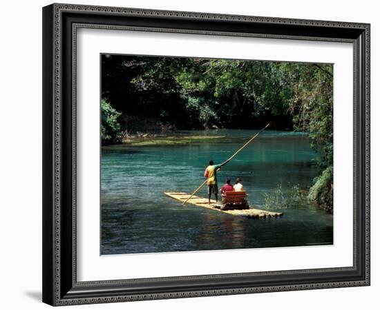 Rafting on the Martha Brae River, Jamaica, Caribbean-Greg Johnston-Framed Photographic Print