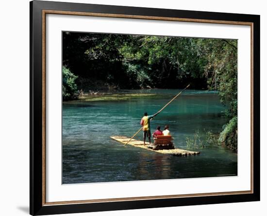 Rafting on the Martha Brae River, Jamaica, Caribbean-Greg Johnston-Framed Photographic Print