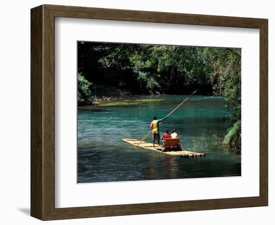 Rafting on the Martha Brae River, Jamaica, Caribbean-Greg Johnston-Framed Photographic Print