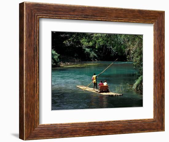 Rafting on the Martha Brae River, Jamaica, Caribbean-Greg Johnston-Framed Photographic Print