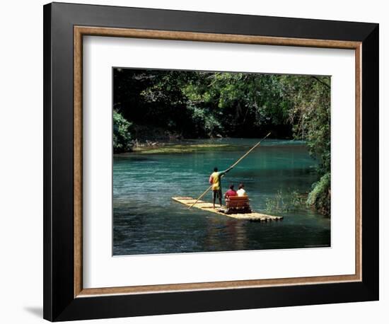 Rafting on the Martha Brae River, Jamaica, Caribbean-Greg Johnston-Framed Photographic Print