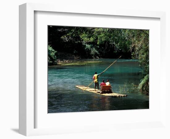 Rafting on the Martha Brae River, Jamaica, Caribbean-Greg Johnston-Framed Photographic Print