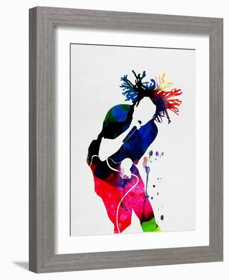 Rage Against the Machine Watercolor-Lana Feldman-Framed Art Print