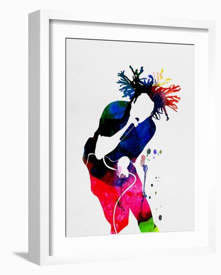 Rage Against the Machine Watercolor-Lana Feldman-Framed Art Print