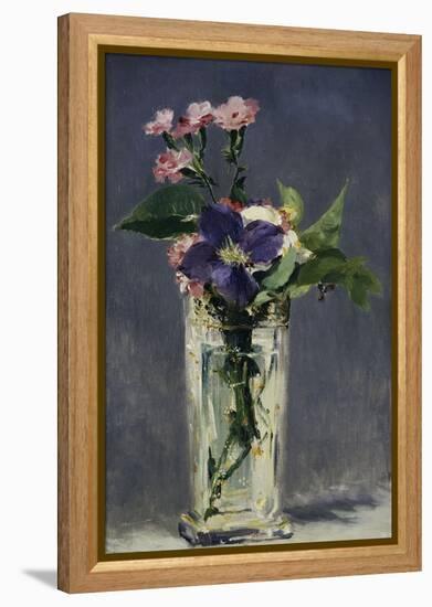 Ragged Robins and Clematis, c.1882-Edouard Manet-Framed Premier Image Canvas