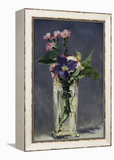 Ragged Robins and Clematis, c.1882-Edouard Manet-Framed Premier Image Canvas
