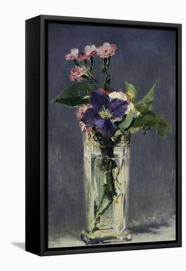 Ragged Robins and Clematis, c.1882-Edouard Manet-Framed Premier Image Canvas