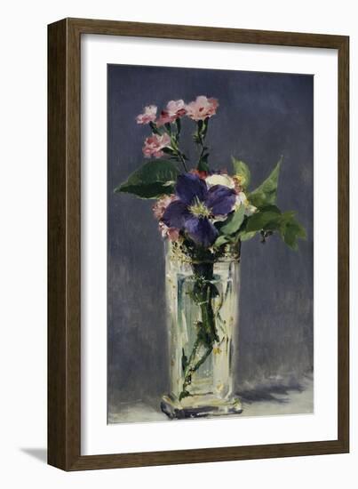 Ragged Robins and Clematis, c.1882-Edouard Manet-Framed Giclee Print