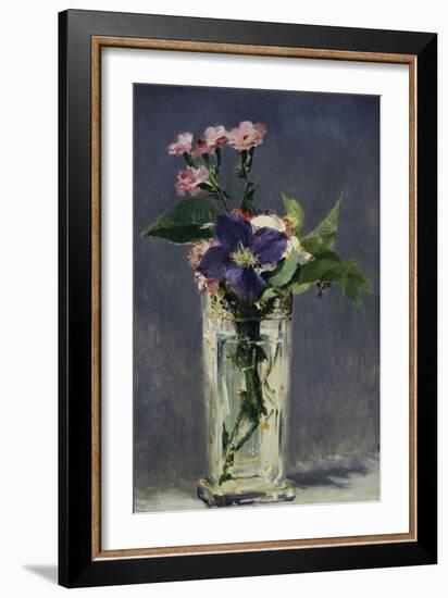 Ragged Robins and Clematis, c.1882-Edouard Manet-Framed Giclee Print