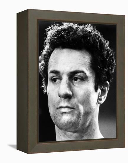 Raging Bull by Martin Scorsese with Robert by Niro, 1980 (b/w photo)-null-Framed Stretched Canvas