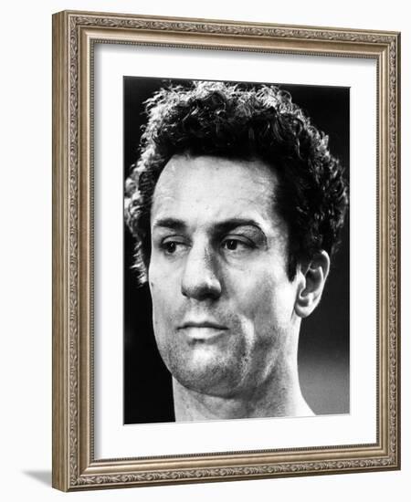 Raging Bull by Martin Scorsese with Robert by Niro, 1980 (b/w photo)-null-Framed Photo