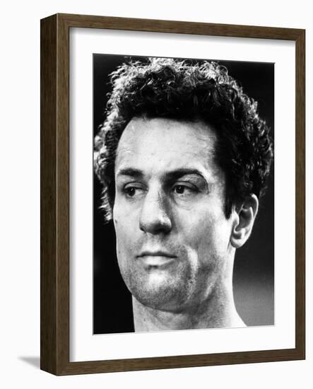 Raging Bull by Martin Scorsese with Robert by Niro, 1980 (b/w photo)-null-Framed Photo