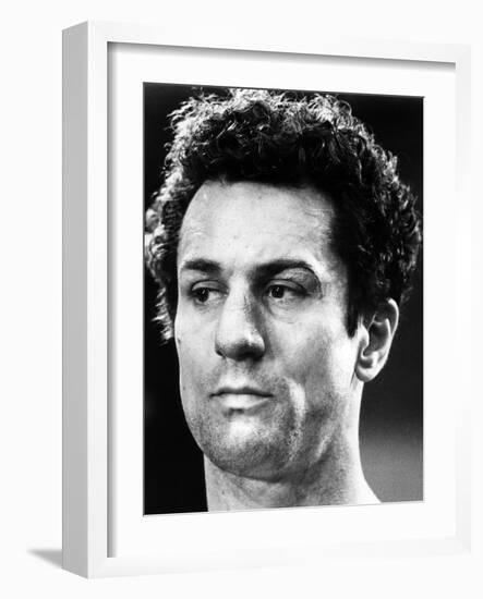 Raging Bull by Martin Scorsese with Robert by Niro, 1980 (b/w photo)-null-Framed Photo