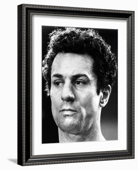 Raging Bull by Martin Scorsese with Robert by Niro, 1980 (b/w photo)-null-Framed Photo