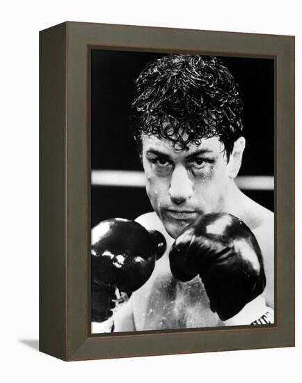 Raging Bull by Martin Scorsese with Robert by Niro, 1980 (b/w photo)-null-Framed Stretched Canvas