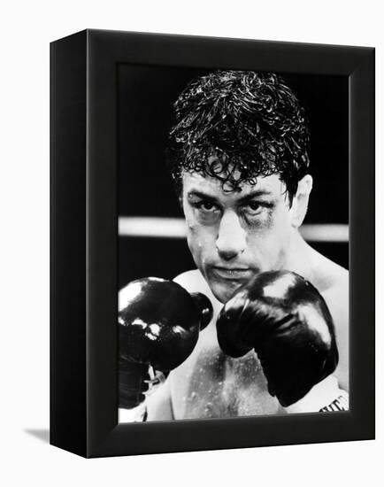 Raging Bull by Martin Scorsese with Robert by Niro, 1980 (b/w photo)-null-Framed Stretched Canvas