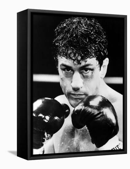 Raging Bull by Martin Scorsese with Robert by Niro, 1980 (b/w photo)-null-Framed Stretched Canvas