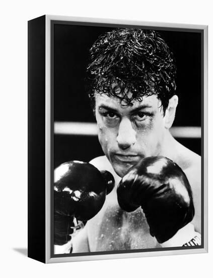 Raging Bull by Martin Scorsese with Robert by Niro, 1980 (b/w photo)-null-Framed Stretched Canvas