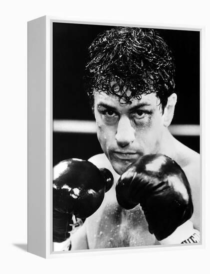 Raging Bull by Martin Scorsese with Robert by Niro, 1980 (b/w photo)-null-Framed Stretched Canvas