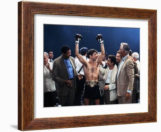 Raging Bull, Robert De Niro, Joe Pesci, Directed by Martin Scorsese, 1980-null-Framed Photo