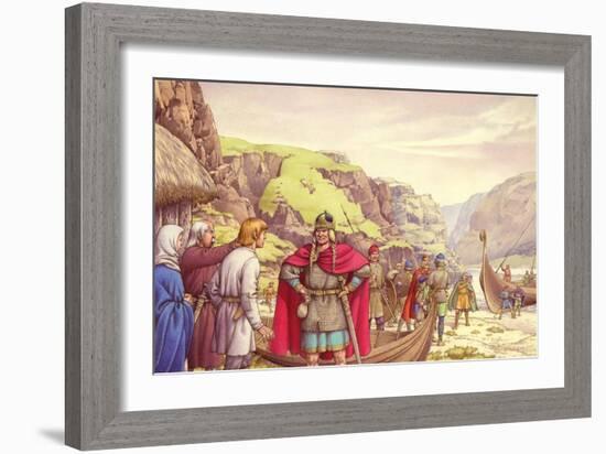 Ragnar Lodbrok, One of the First Vikings to Raid Britain-Pat Nicolle-Framed Giclee Print