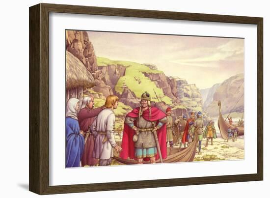 Ragnar Lodbrok, One of the First Vikings to Raid Britain-Pat Nicolle-Framed Giclee Print