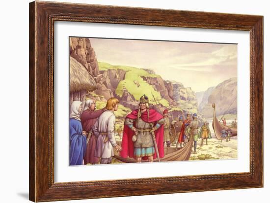 Ragnar Lodbrok, One of the First Vikings to Raid Britain-Pat Nicolle-Framed Giclee Print