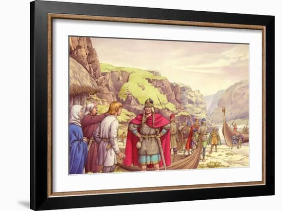 Ragnar Lodbrok, One of the First Vikings to Raid Britain-Pat Nicolle-Framed Giclee Print