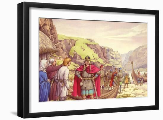 Ragnar Lodbrok, One of the First Vikings to Raid Britain-Pat Nicolle-Framed Giclee Print