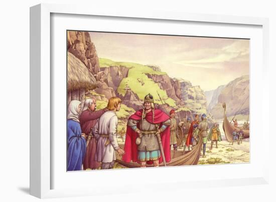 Ragnar Lodbrok, One of the First Vikings to Raid Britain-Pat Nicolle-Framed Giclee Print