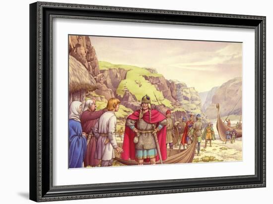 Ragnar Lodbrok, One of the First Vikings to Raid Britain-Pat Nicolle-Framed Giclee Print