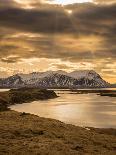 The Emstrua River, Thorsmork with the Krossarjokull Glacier in the Background, Iceland-Ragnar Th Sigurdsson-Photographic Print
