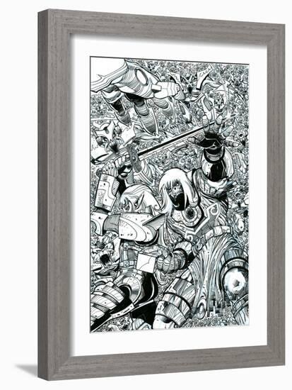 Ragnarok Issue No. 8 - Inks for the Standard Cover-Walter Simonson-Framed Art Print