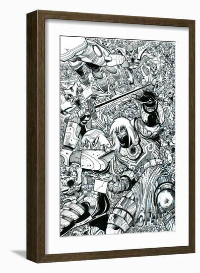 Ragnarok Issue No. 8 - Inks for the Standard Cover-Walter Simonson-Framed Art Print