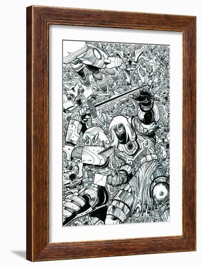 Ragnarok Issue No. 8 - Inks for the Standard Cover-Walter Simonson-Framed Art Print