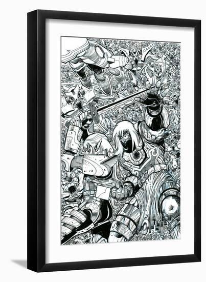 Ragnarok Issue No. 8 - Inks for the Standard Cover-Walter Simonson-Framed Art Print