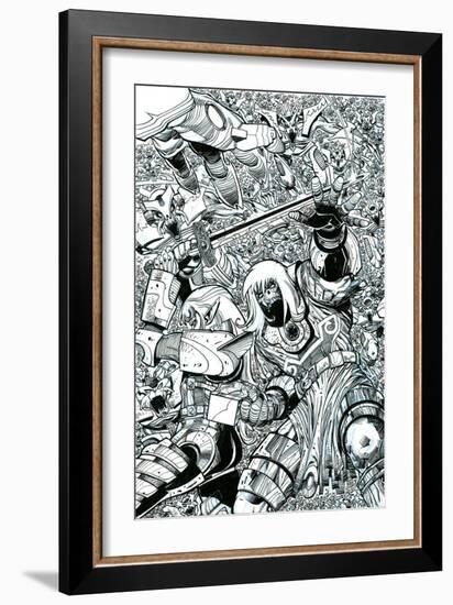 Ragnarok Issue No. 8 - Inks for the Standard Cover-Walter Simonson-Framed Art Print