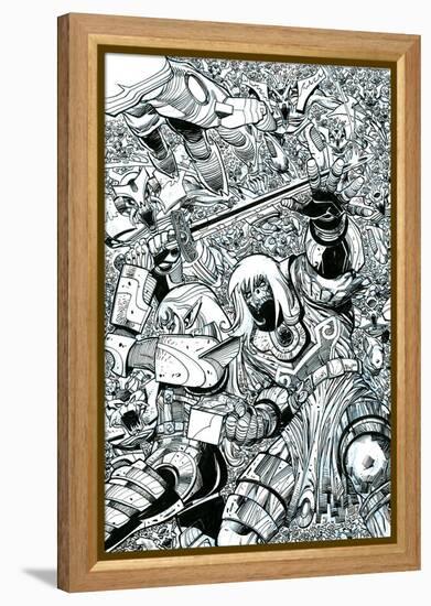 Ragnarok Issue No. 8 - Inks for the Standard Cover-Walter Simonson-Framed Stretched Canvas