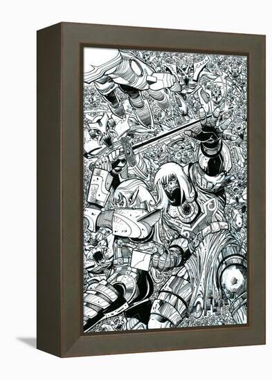 Ragnarok Issue No. 8 - Inks for the Standard Cover-Walter Simonson-Framed Stretched Canvas