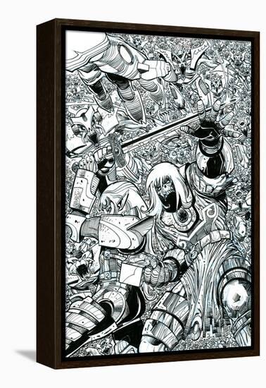 Ragnarok Issue No. 8 - Inks for the Standard Cover-Walter Simonson-Framed Stretched Canvas