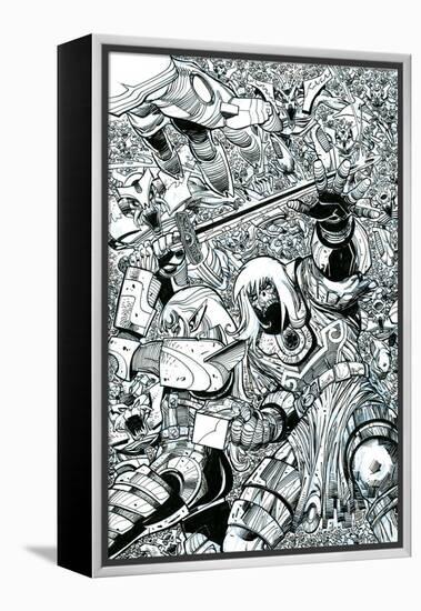 Ragnarok Issue No. 8 - Inks for the Standard Cover-Walter Simonson-Framed Stretched Canvas