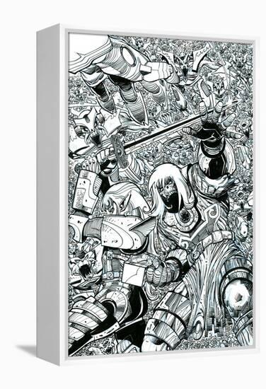 Ragnarok Issue No. 8 - Inks for the Standard Cover-Walter Simonson-Framed Stretched Canvas