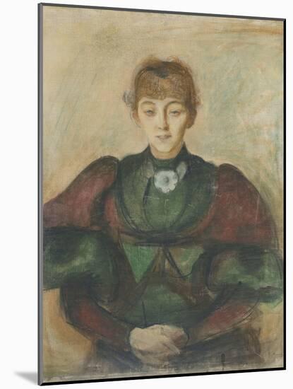 Ragnhild Backstrom, C.1894 (Pastel on Canvas)-Edvard Munch-Mounted Giclee Print