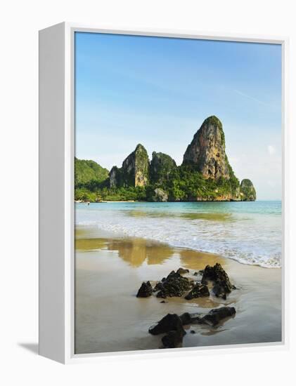 Rai Leh West Beach, Rai Leh (Railay), Andaman Coast, Krabi Province, Thailand, Southeast Asia, Asia-Jochen Schlenker-Framed Premier Image Canvas